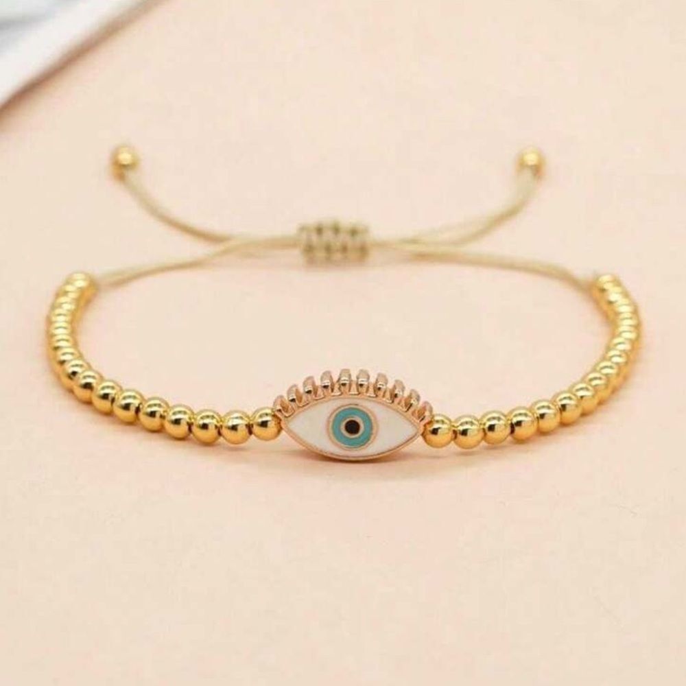 Gold Evil Eye Bracelet A1563